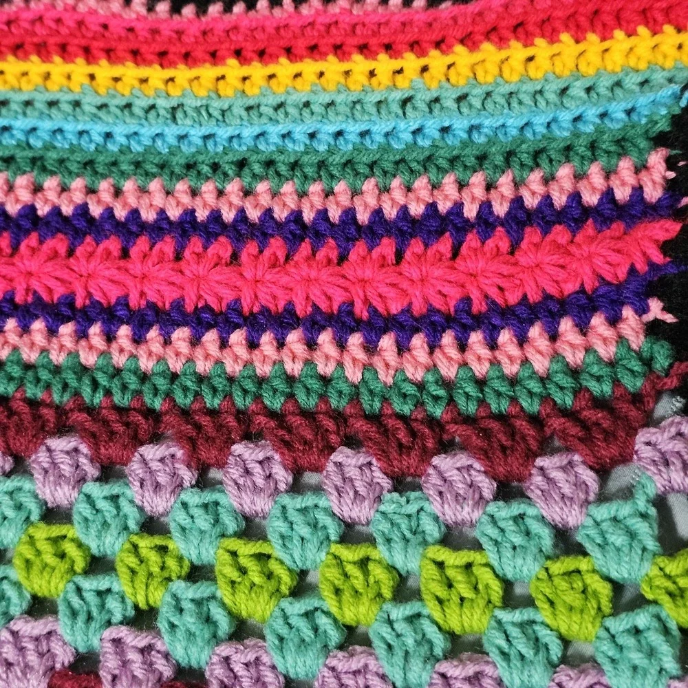 Breaking Bad Jessie Pinkman Handmade Crochet By Me As We Go Stripey Blanket 3D‎